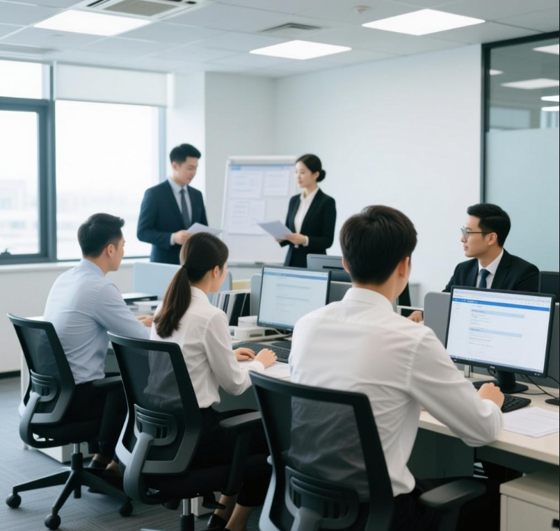 flat knitting machine team